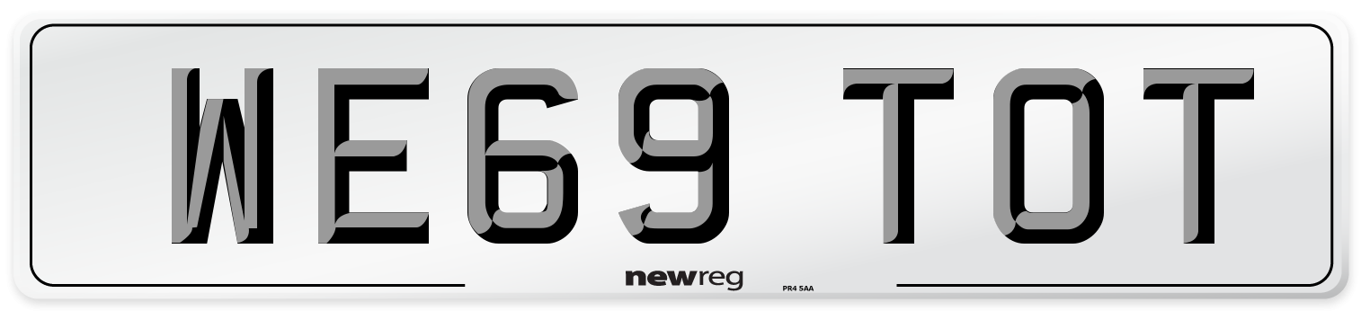 WE69 TOT Number Plate from New Reg